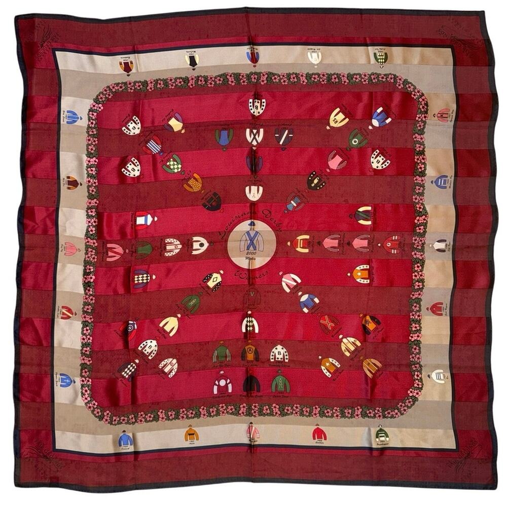 New Orleans Fair‎ Grounds Louisiana Derby 1920-2000 Winners Silk Scarf Jockeys